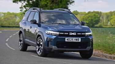 Dacia Bigster - front cornering, left turn